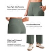 image:imageG4Free EverGoing Wide Leg Ankle Pants for Women 78 Length Yoga Dress Pants High Waist Stretch with Pockets Casual WorkGrey Sage