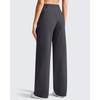 image:imageG4Free EverGoing Womens Wide Leg Dress Pants Pull On Stretchy High Waisted Casual Trousers with PocketsDark Gray