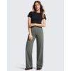 image:imageG4Free EverGoing Womens Wide Leg Dress Pants Pull On Stretchy High Waisted Casual Trousers with PocketsGray Sage