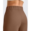 image:imageG4Free ShiftReady Womens Casual Pants with Pockets Wide Leg Elastic Waist Pants StretchDark Coffee