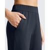 image:imageG4Free ShiftReady Womens Casual Pants with Pockets Wide Leg Elastic Waist Pants StretchDark Navy
