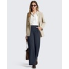 image:imageG4Free ShiftReady Womens Casual Pants with Pockets Wide Leg Elastic Waist Pants StretchDark Navy