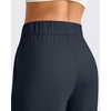 image:imageG4Free ShiftReady Womens Casual Pants with Pockets Wide Leg Elastic Waist Pants StretchDark Navy