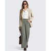image:imageG4Free ShiftReady Womens Casual Pants with Pockets Wide Leg Elastic Waist Pants StretchGray Sage