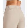 image:imageG4Free ShiftReady Womens Casual Pants with Pockets Wide Leg Elastic Waist Pants StretchLight Khaki