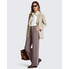 image:imageG4Free ShiftReady Womens Casual Pants with Pockets Wide Leg Elastic Waist Pants StretchTaupe