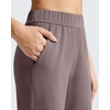 image:imageG4Free ShiftReady Womens Casual Pants with Pockets Wide Leg Elastic Waist Pants StretchTaupe