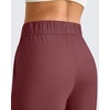 image:imageG4Free ShiftReady Womens Casual Pants with Pockets Wide Leg Elastic Waist Pants StretchWine