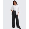image:imageG4Free ShiftReady Womens Wide Leg Yoga Dress Pants with Pockets High Waisted Work Trousers Dressy CasualBlack