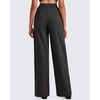 image:imageG4Free ShiftReady Womens Wide Leg Yoga Dress Pants with Pockets High Waisted Work Trousers Dressy CasualBlack
