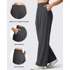 image:imageG4Free ShiftReady Womens Wide Leg Yoga Dress Pants with Pockets High Waisted Work Trousers Dressy CasualDark Gray