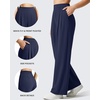 image:imageG4Free ShiftReady Womens Wide Leg Yoga Dress Pants with Pockets High Waisted Work Trousers Dressy CasualDark Navy