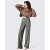 image:imageG4Free ShiftReady Womens Wide Leg Yoga Dress Pants with Pockets High Waisted Work Trousers Dressy CasualGray Sage