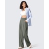 image:imageG4Free ShiftReady Womens Wide Leg Yoga Dress Pants with Pockets High Waisted Work Trousers Dressy CasualGray Sage