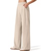 image:imageG4Free ShiftReady Womens Wide Leg Yoga Dress Pants with Pockets High Waisted Work Trousers Dressy CasualLight Khaki