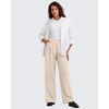 image:imageG4Free ShiftReady Womens Wide Leg Yoga Dress Pants with Pockets High Waisted Work Trousers Dressy CasualLight Khaki