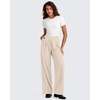 image:imageG4Free ShiftReady Womens Wide Leg Yoga Dress Pants with Pockets High Waisted Work Trousers Dressy CasualLight Khaki