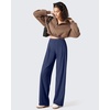 image:imageG4Free ShiftReady Womens Wide Leg Yoga Dress Pants with Pockets High Waisted Work Trousers Dressy CasualRoyal Blue