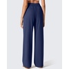 image:imageG4Free ShiftReady Womens Wide Leg Yoga Dress Pants with Pockets High Waisted Work Trousers Dressy CasualRoyal Blue