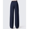image:imageG4Free ShiftReady Womens Yoga Dress Pants with Pockets Wide Leg Work Pants High Waist Dressy Casual TrousersDark Navy