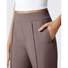 image:imageG4Free ShiftReady Womens Yoga Dress Pants with Pockets Wide Leg Work Pants High Waist Dressy Casual TrousersTaupe