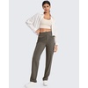 image:imageG4Free ShiftReady Yoga Pants Women High Waist Dress Work Pants with Pockets Straight Leg Business Casual Trousers 283032Dark Taupe