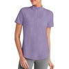 image:imageG4Free Skimetic UPF 50 Womens Workout Tops Short Sleeve Half Zip Golf Shirts Loose Fit Athletic Gym Tshirts RunningGray Purple