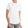 image:imageG4Free Skimetic UPF 50 Womens Workout Tops Short Sleeve Half Zip Golf Shirts Loose Fit Athletic Gym Tshirts RunningWhite
