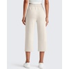 image:imageG4Free Smoofit Wide Leg Capri Pants for Women Adjustable Shockcord High Waist Summer Travel Casual Pants with PocketsIvory