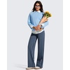 image:imageG4Free Wide Leg Pants for Women Loose Yoga Pants with Pockets PetiteRegularTall Stretch Casual Lounge PantsNavy Stripe