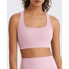 image:imageG4Free BareFeel Square Neck Sports Bra Padded for Women  Strappy Y Back Crop Tank Tops Workout CamisoleBlush