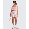 image:imageG4Free BareFeel Square Neck Sports Bra Padded for Women  Strappy Y Back Crop Tank Tops Workout CamisoleBlush