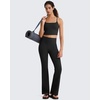 image:imageG4Free BareFeel Womens Sports Bra Padded Square Neck Adjustable Spaghetti Straps Y Back Gym Casual YogaBlack