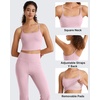 image:imageG4Free BareFeel Womens Sports Bra Padded Square Neck Adjustable Spaghetti Straps Y Back Gym Casual YogaBlush
