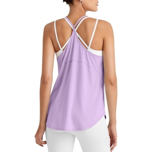image:imageG4Free Gym Athletic Workout Tanks for Women Running Muscle Tank Tops Lightweight Light PurpleXXL