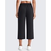 image:imageG4Free Smoofit Capri Pants for Women Wide Leg Yoga Pants High Waist Summer Travel Casual Pants with PocketsBlack