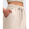 image:imageG4Free Smoofit Maxi Skirt for Women Modal Soft Drawstring Casual Long Skirts Side Slits Midi Lounge with 2 PocketsLight Khaki