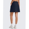 image:imageG4Free Smoofit Modal Soft A Line Skirts for Women  15 Elastic Wasitband Summer Casual Lounge Skirt with 2 Side PocketsDark Navy