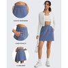image:imageG4Free Smoofit Modal Soft A Line Skirts for Women  15 Elastic Wasitband Summer Casual Lounge Skirt with 2 Side PocketsDenim Blue