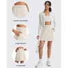 image:imageG4Free Smoofit Modal Soft A Line Skirts for Women  15 Elastic Wasitband Summer Casual Lounge Skirt with 2 Side PocketsIvory