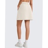 image:imageG4Free Smoofit Modal Soft A Line Skirts for Women  15 Elastic Wasitband Summer Casual Lounge Skirt with 2 Side PocketsIvory