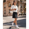 image:imageG4Free Smoofit Modal Soft Skirts for Women  151719 ALine Drawstring Summer Casual Skirt with PocketsBlack