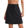 image:imageG4Free Smoofit Modal Soft Skirts for Women  151719 ALine Drawstring Summer Casual Skirt with PocketsBlack