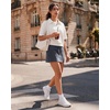 image:imageG4Free Smoofit Modal Soft Skirts for Women  151719 ALine Drawstring Summer Casual Skirt with PocketsDark Grey