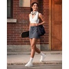 image:imageG4Free Smoofit Modal Soft Skirts for Women  151719 ALine Drawstring Summer Casual Skirt with PocketsDark Grey