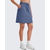 image:imageG4Free Smoofit Modal Soft Skirts for Women  151719 ALine Drawstring Summer Casual Skirt with PocketsDenim Blue