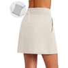 image:imageG4Free Smoofit Modal Soft Skirts for Women  151719 ALine Drawstring Summer Casual Skirt with PocketsIvory
