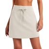 image:imageG4Free Smoofit Modal Soft Skirts for Women  151719 ALine Drawstring Summer Casual Skirt with PocketsIvory