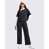 image:imageG4Free Smoofit Modal Soft Wide Leg Pants for Women Elastic Waist 78 Length Ankle Casual Dressy SweatpantsBlack
