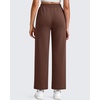 image:imageG4Free Smoofit Modal Soft Wide Leg Pants for Women Elastic Waist 78 Length Ankle Casual Dressy SweatpantsCoffee Brown